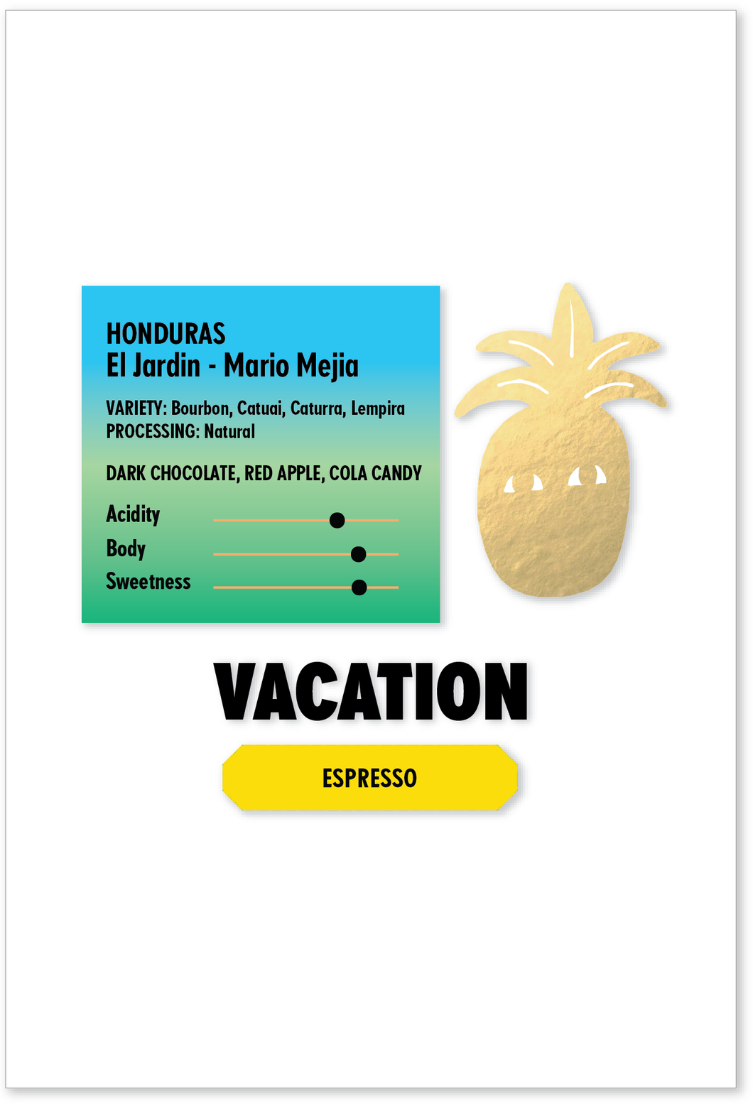 HONDURAS El Jardin - Mario Mejia ESPRESSO